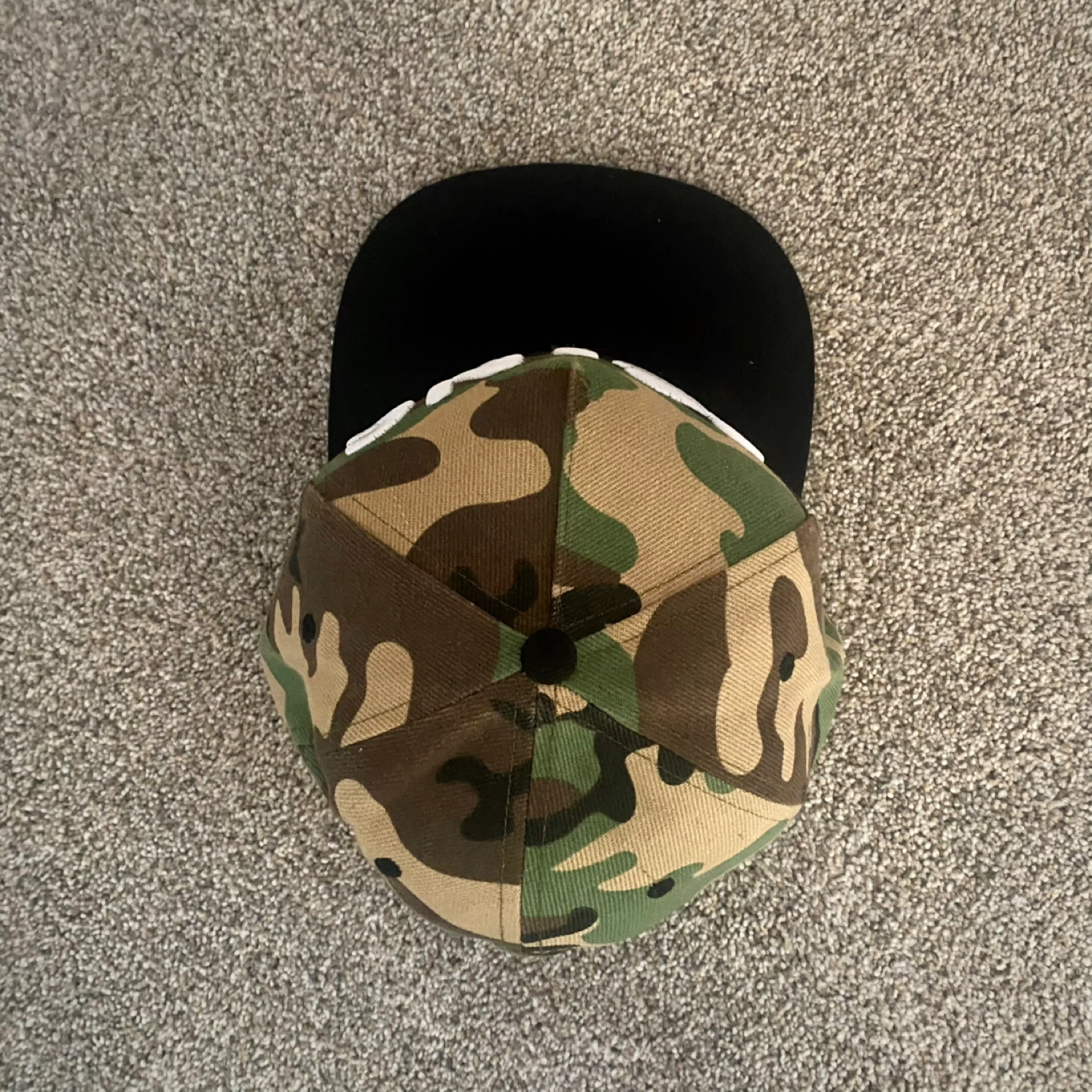 Camouflage KING Snapback Hat with Crown - photo 3