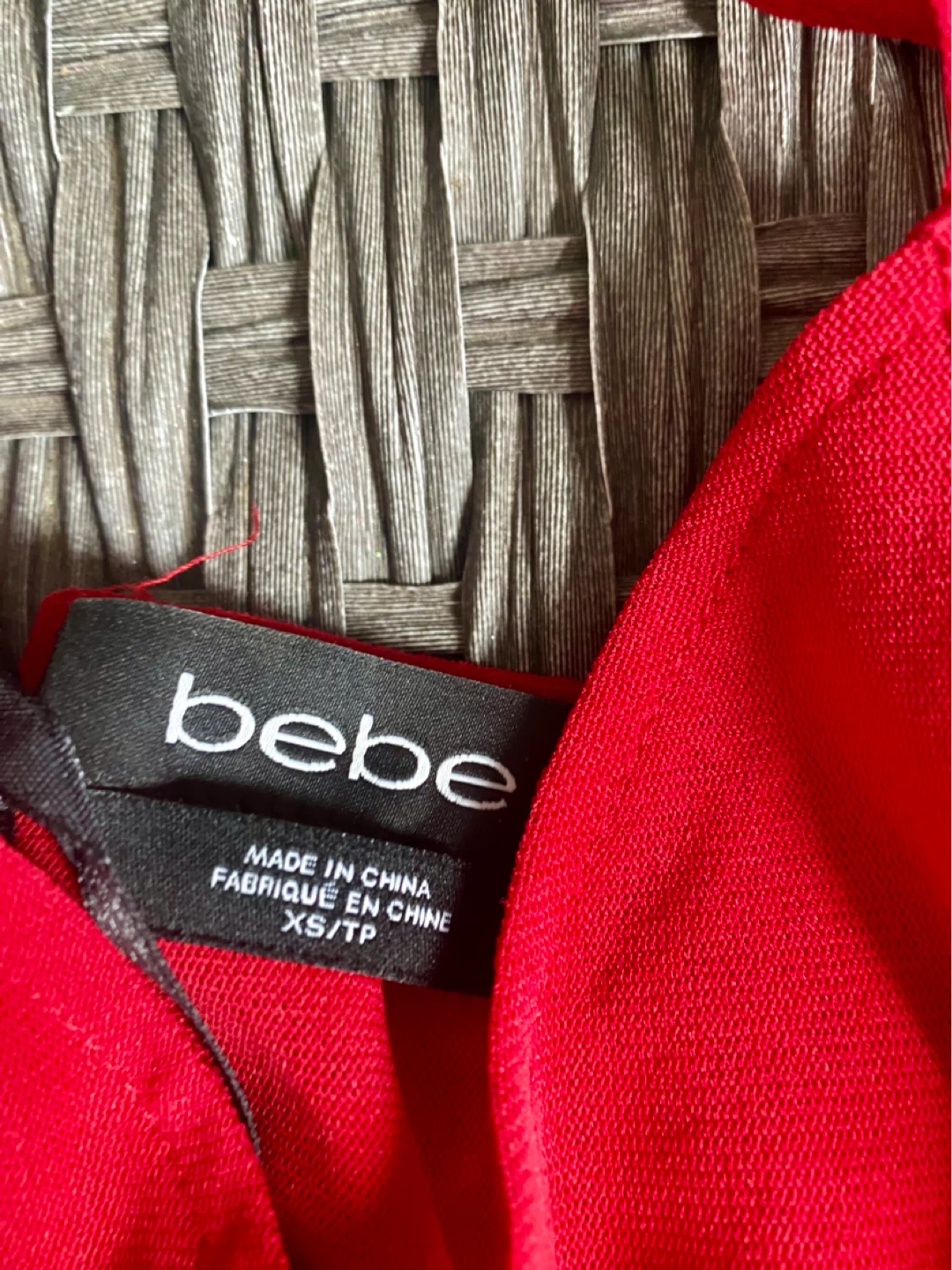 Bebe Red Lace & Bandage Dress XS - photo 3
