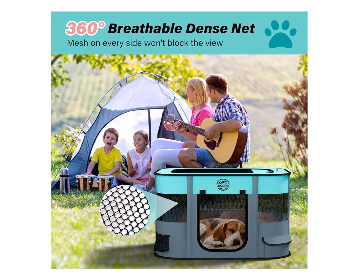 BERANG Portable Pet Playpen for Dogs and Cats - photo 5