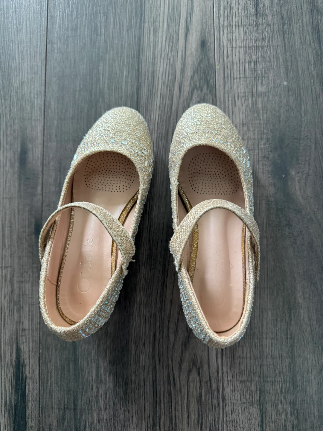 Girls Glitter Mary Jane Shoes Size 11