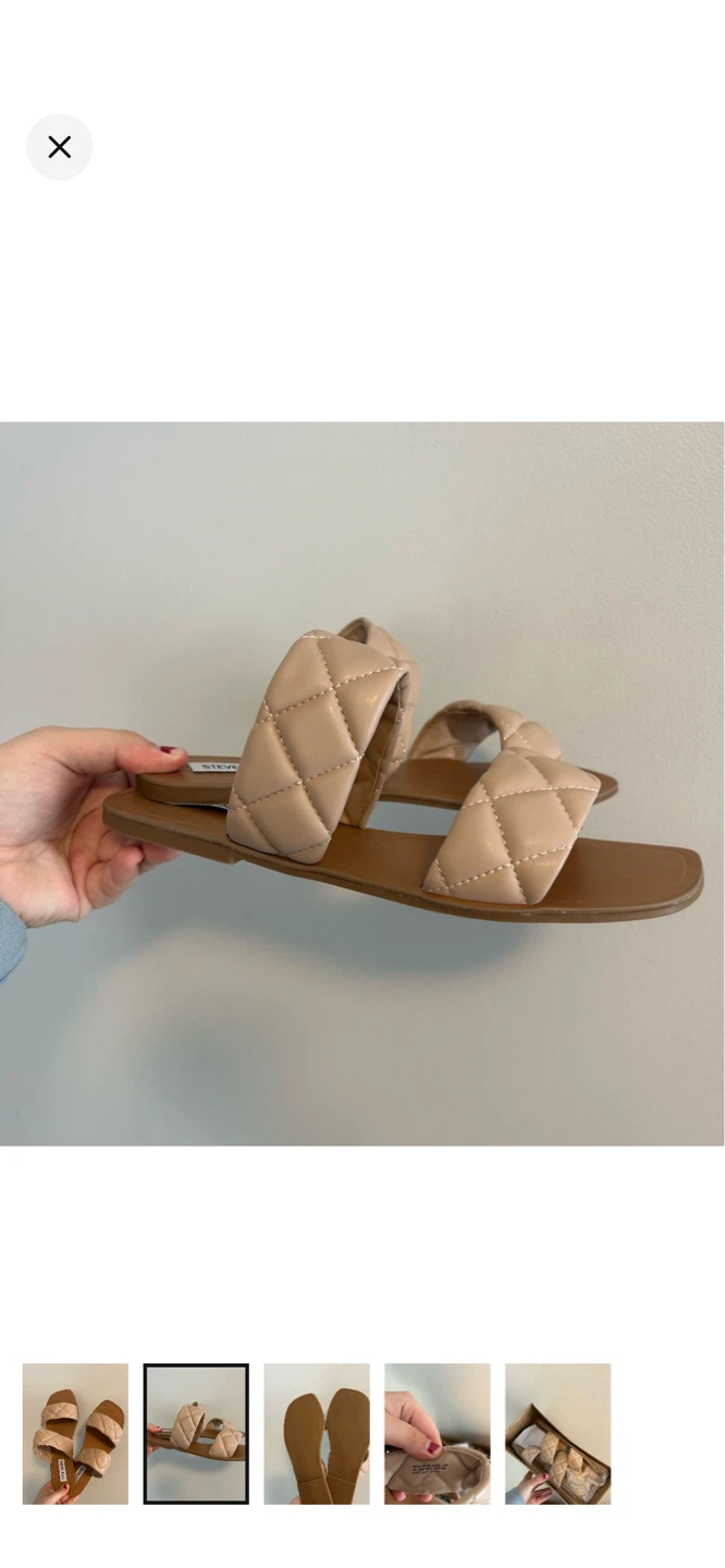 Steve Madden Quilted Slides - Size 8.5 - photo 2