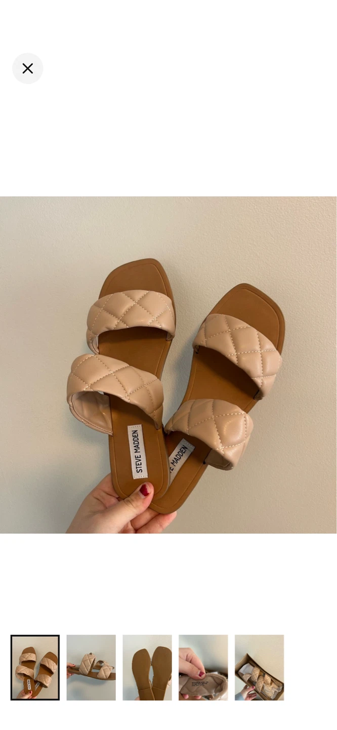 Steve Madden Quilted Slides - Size 8.5
