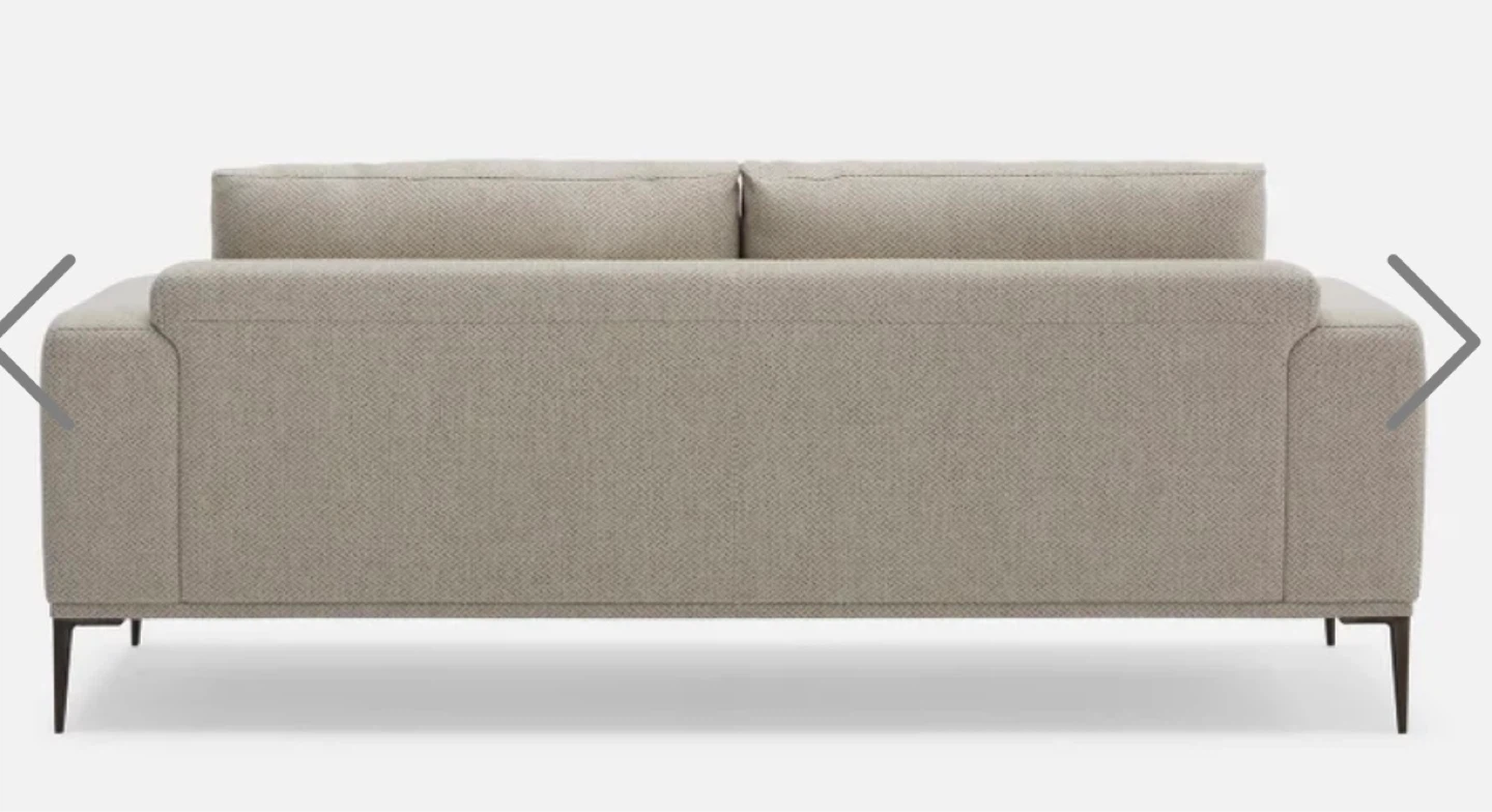 LOUNIS contemporary 3-seater sofa -Beige Sofa - photo 3