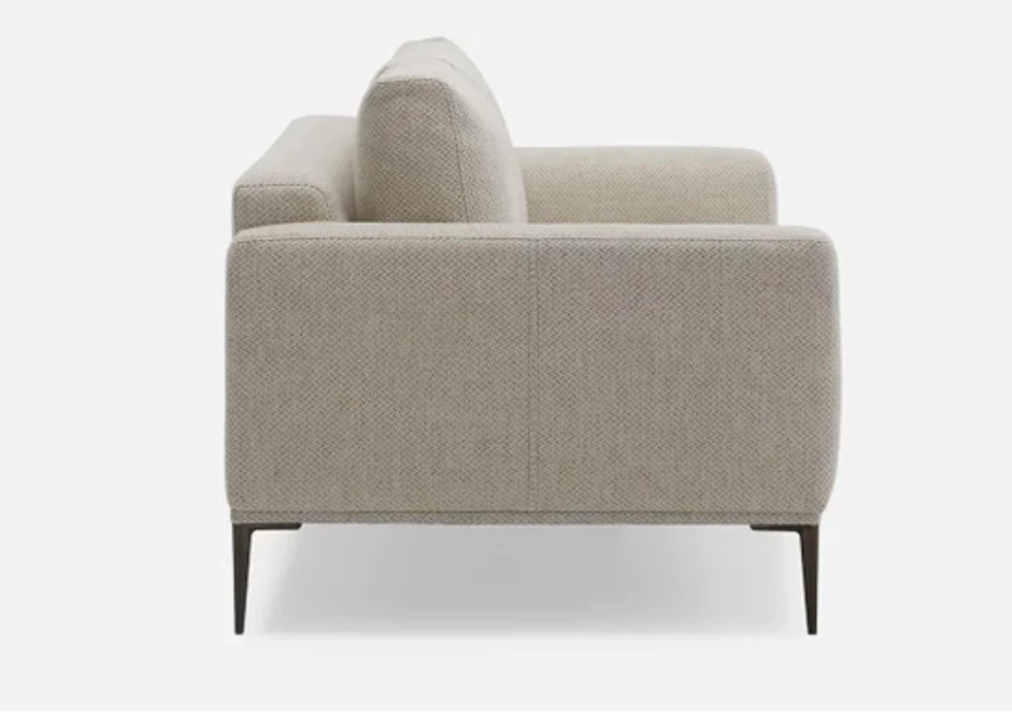 LOUNIS contemporary 3-seater sofa -Beige Sofa - photo 2