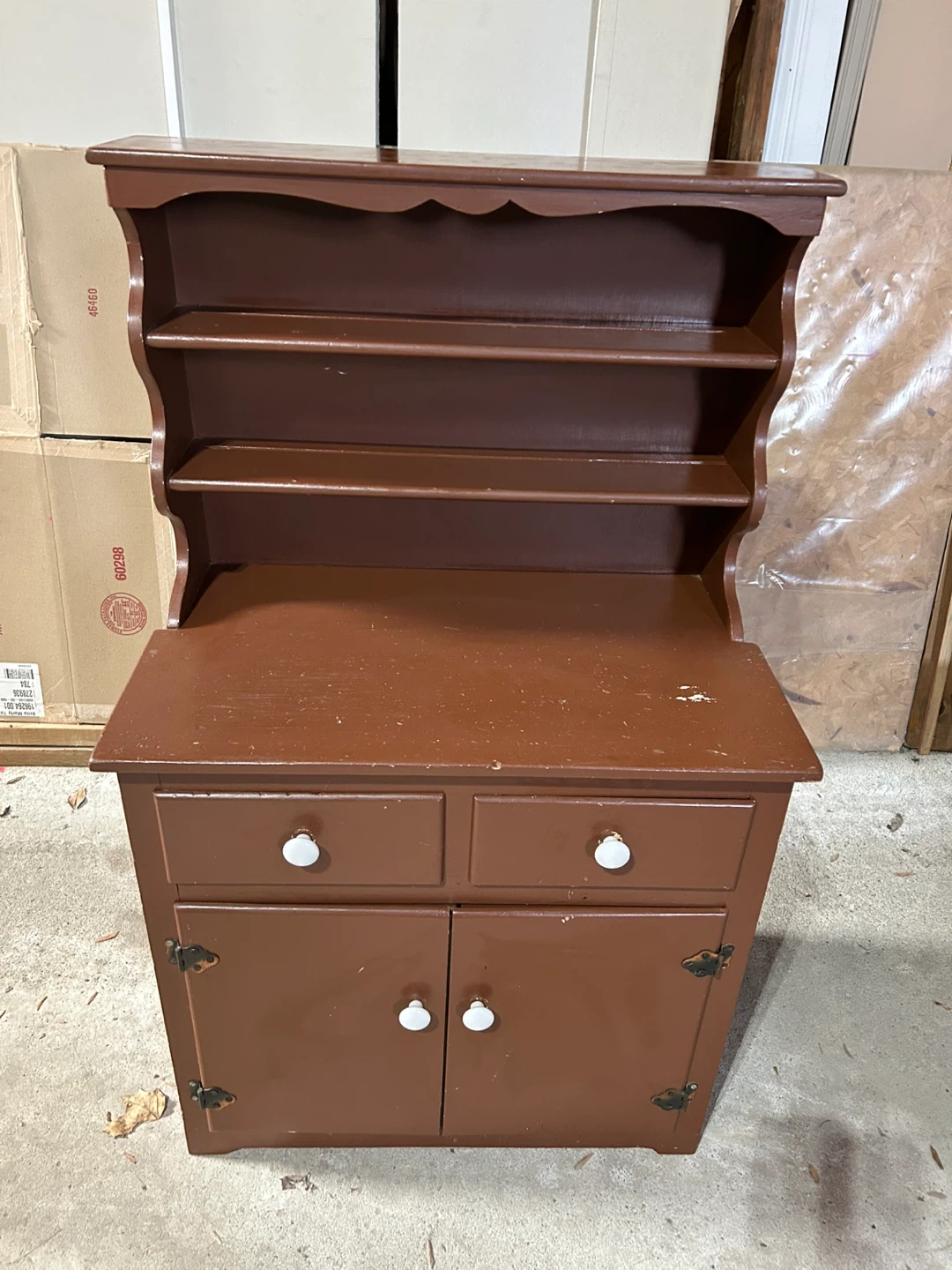 KIDS VINTAGE KITCHEN HUTCH (SEE LISTING)