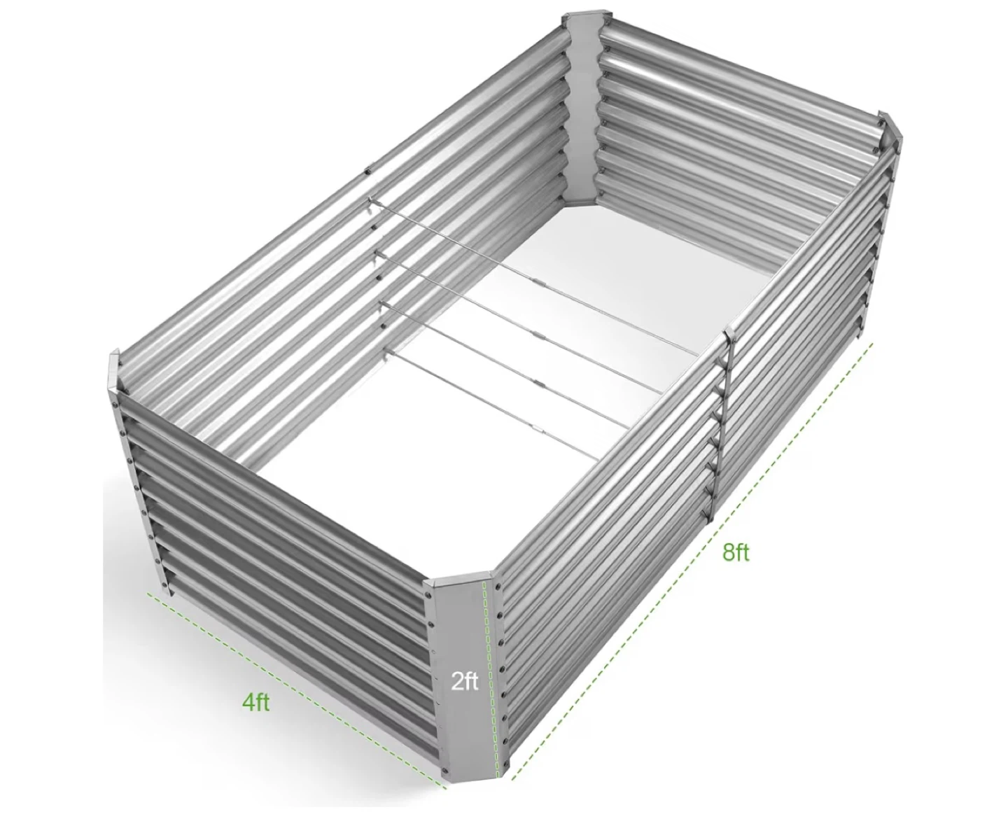 Raised Garden Bed - 8ft x 4ft x 2ft - photo 2