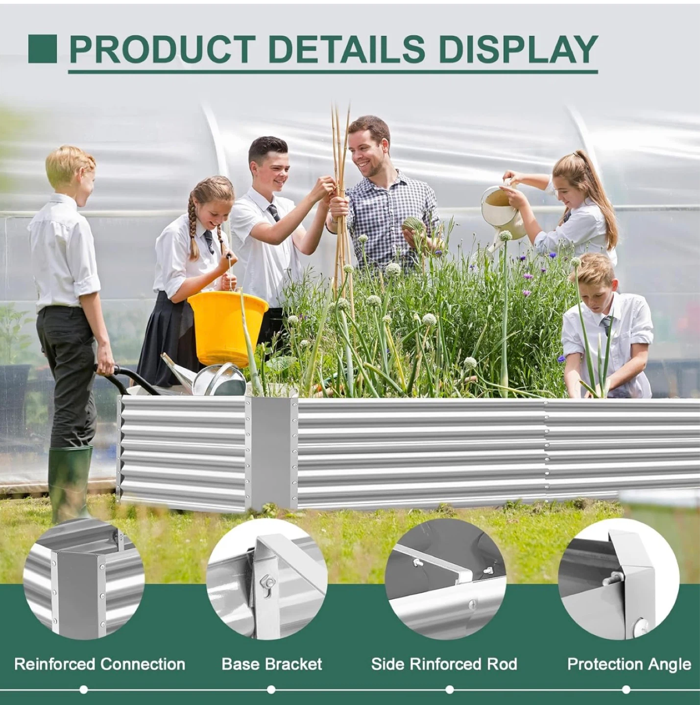 Raised Garden Bed - 8ft x 4ft x 2ft - photo 3