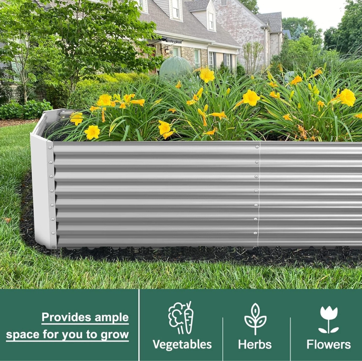 Raised Garden Bed - 8ft x 4ft x 2ft - photo 5