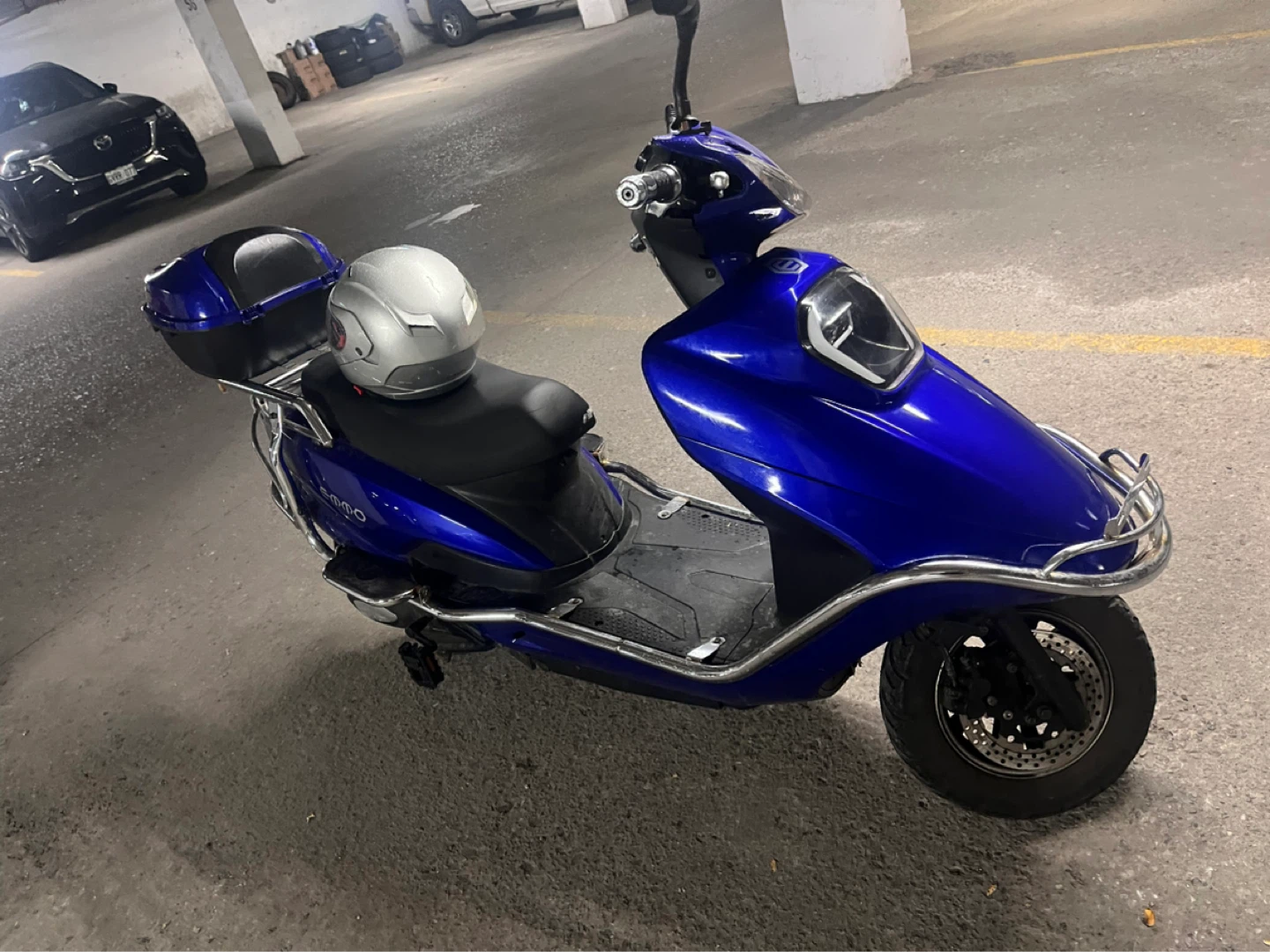 Blue Electric Scooter