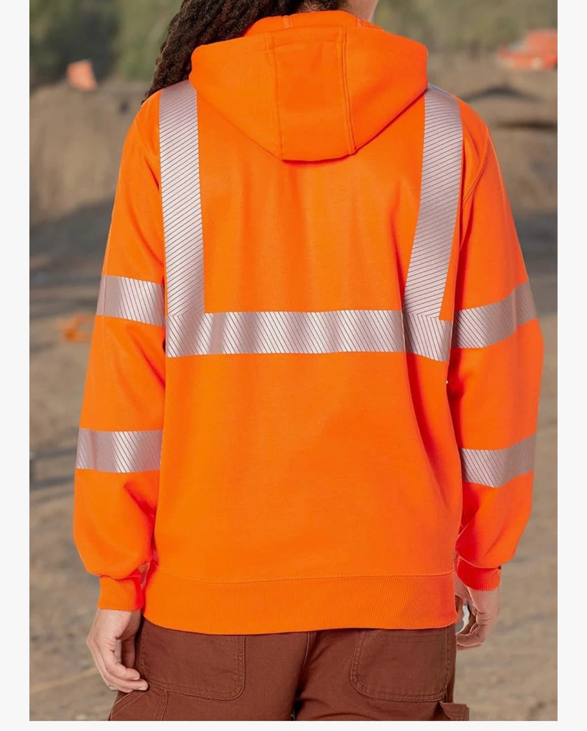 Hi-Vis Insulated Breathablexl size  xLined Hooded Sweatshirt - photo 4