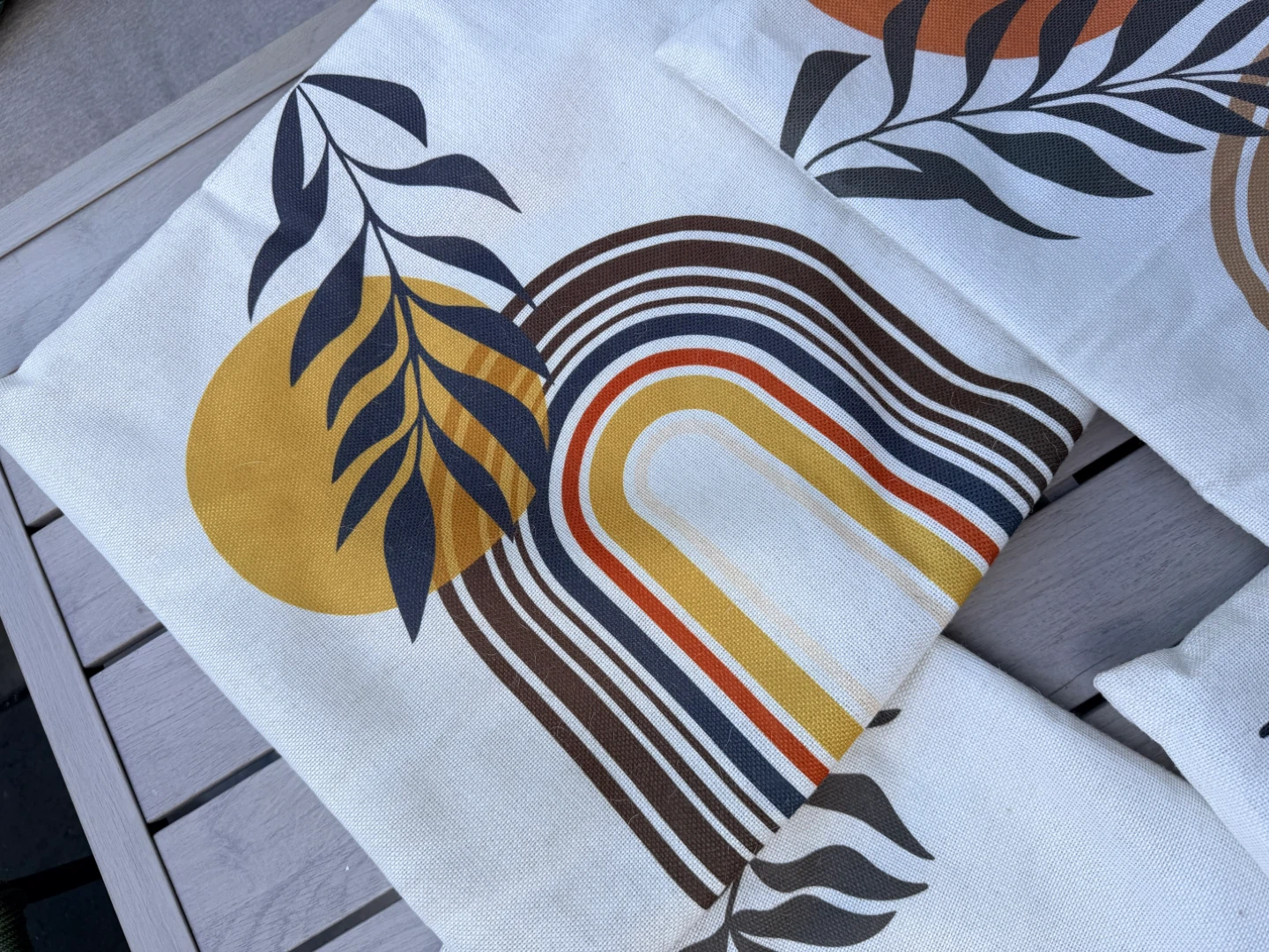 4 housses de coussins décoratifs extérieurs  (18x18 pouces) - photo 4