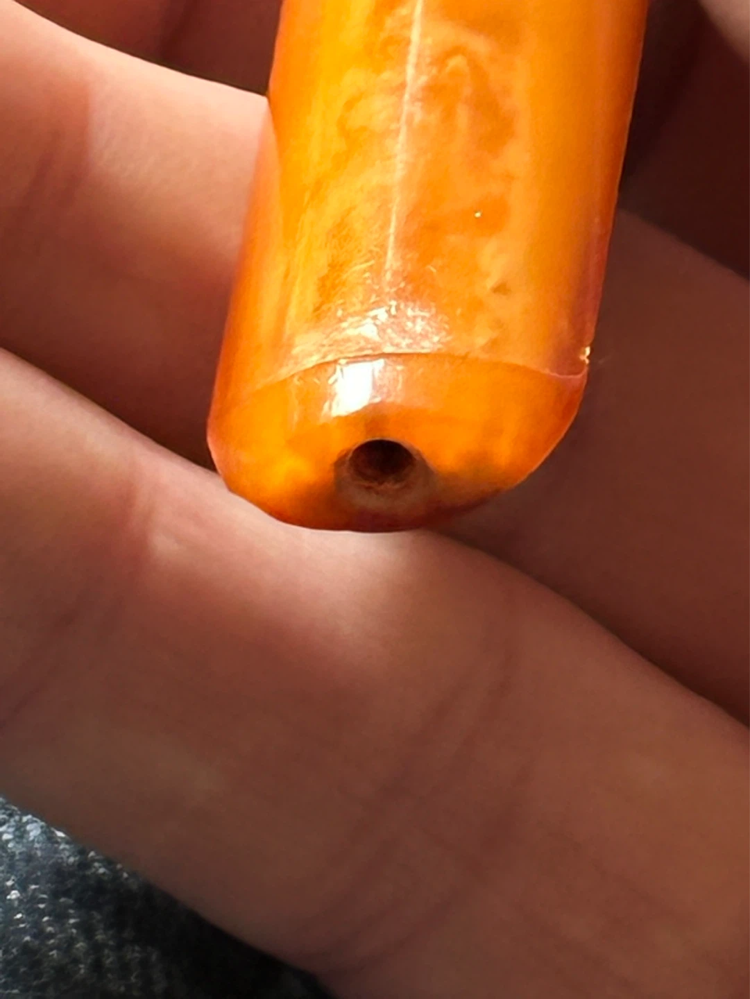 Antique bakelite cigarette holder w/ silver/ gold accents - photo 5