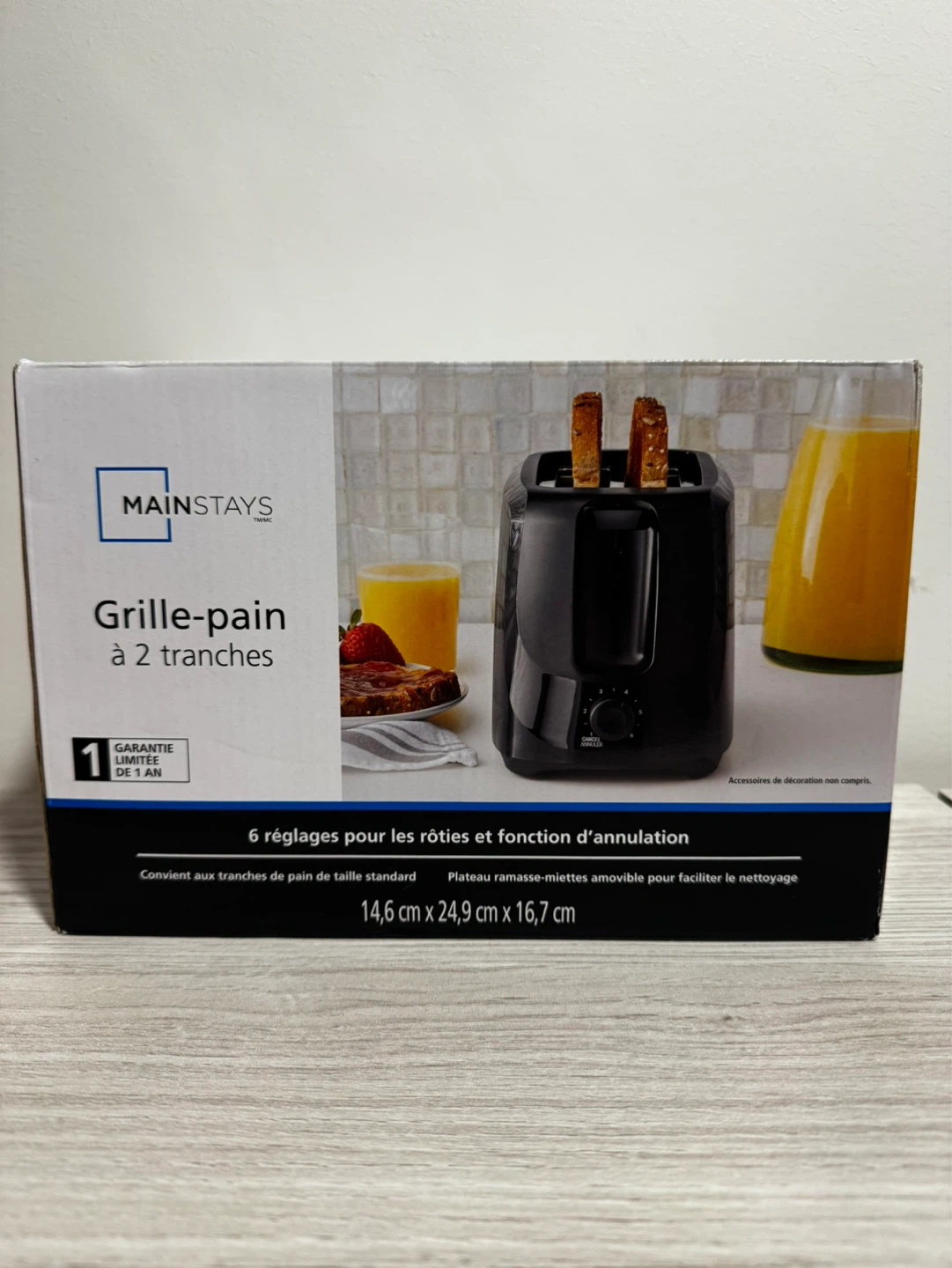 (Brand new)Mainstays 2-Slice Toaster