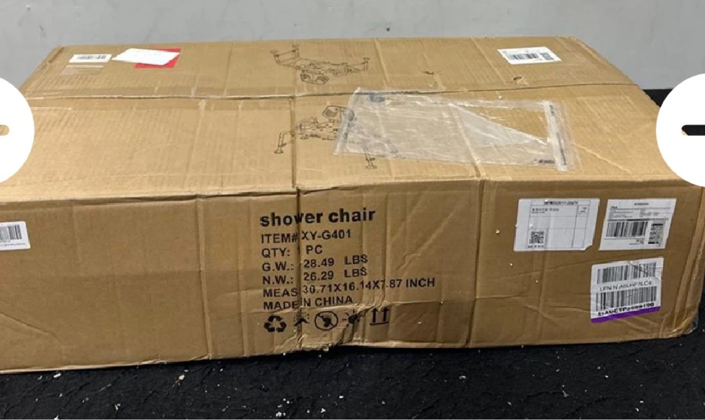 Shower Chair with Swivel Seat and Adjustable Height - photo 4
