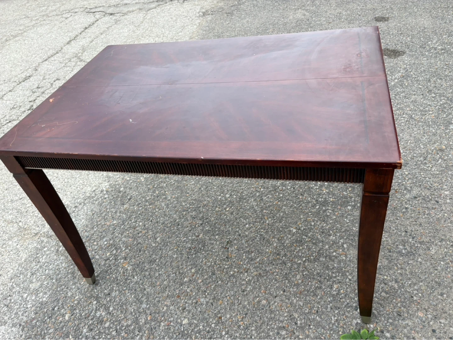 Free delivery used Dining Table - Cherry Wood Finish - photo 2