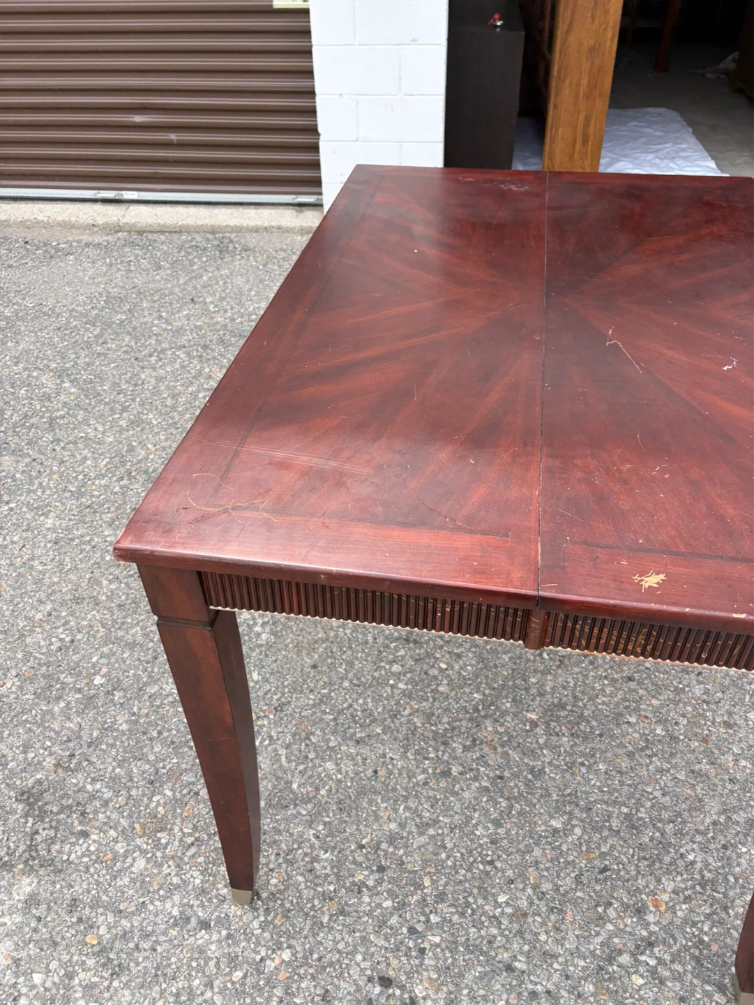 Free delivery used Dining Table - Cherry Wood Finish - photo 4