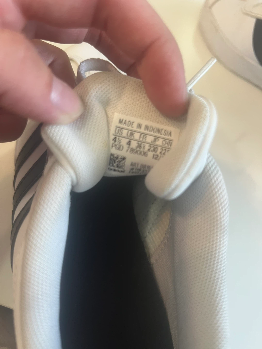 Adidas Sneakers - White/Black, US Size 4.5 - photo 4
