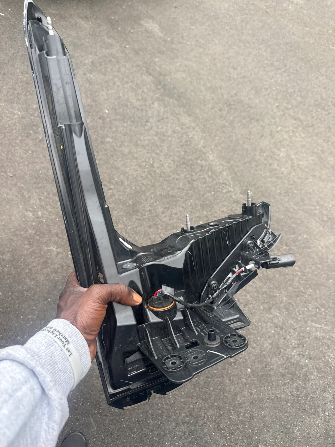 Black Car Tail Light Assembly