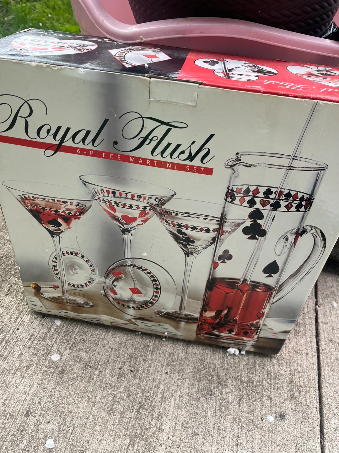 Royal Flush 6-Piece Martini Set