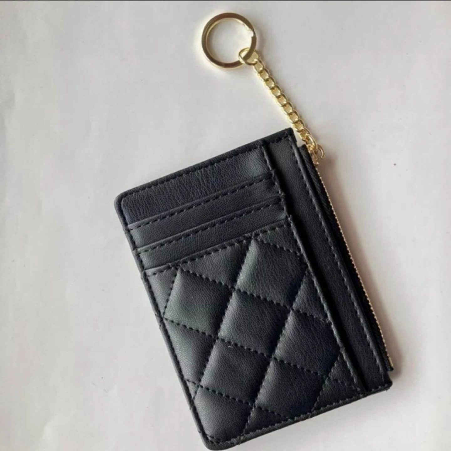 Ardene Quilted Card Holder with Keychain - photo 2