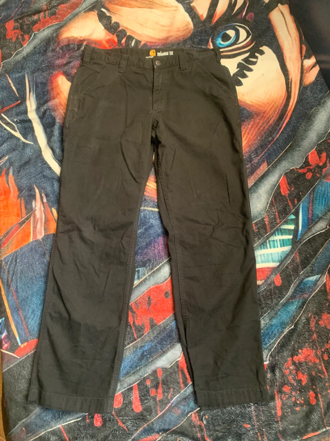 Carhartt Relaxed Fit Work Pants 32x30 Black