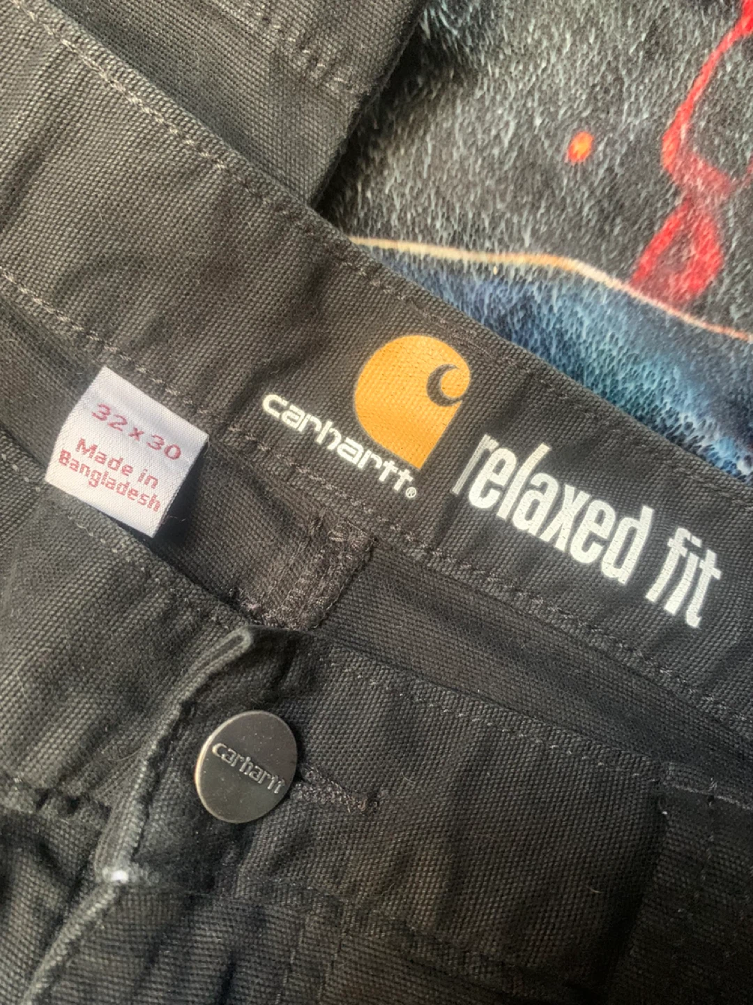 Carhartt Relaxed Fit Work Pants 32x30 Black - photo 4