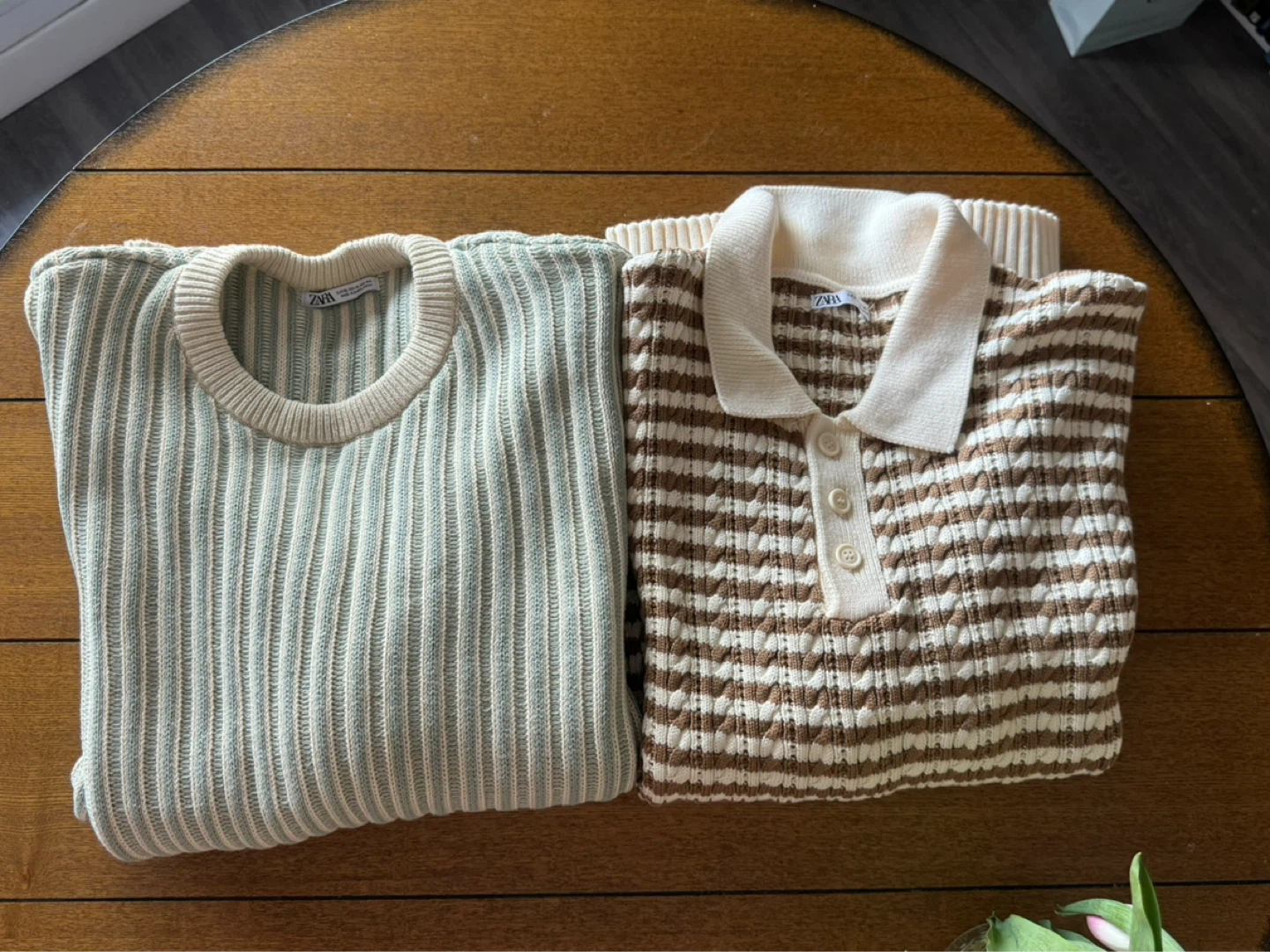ZARA Knit Sweater and Polo Shirt - Size XL