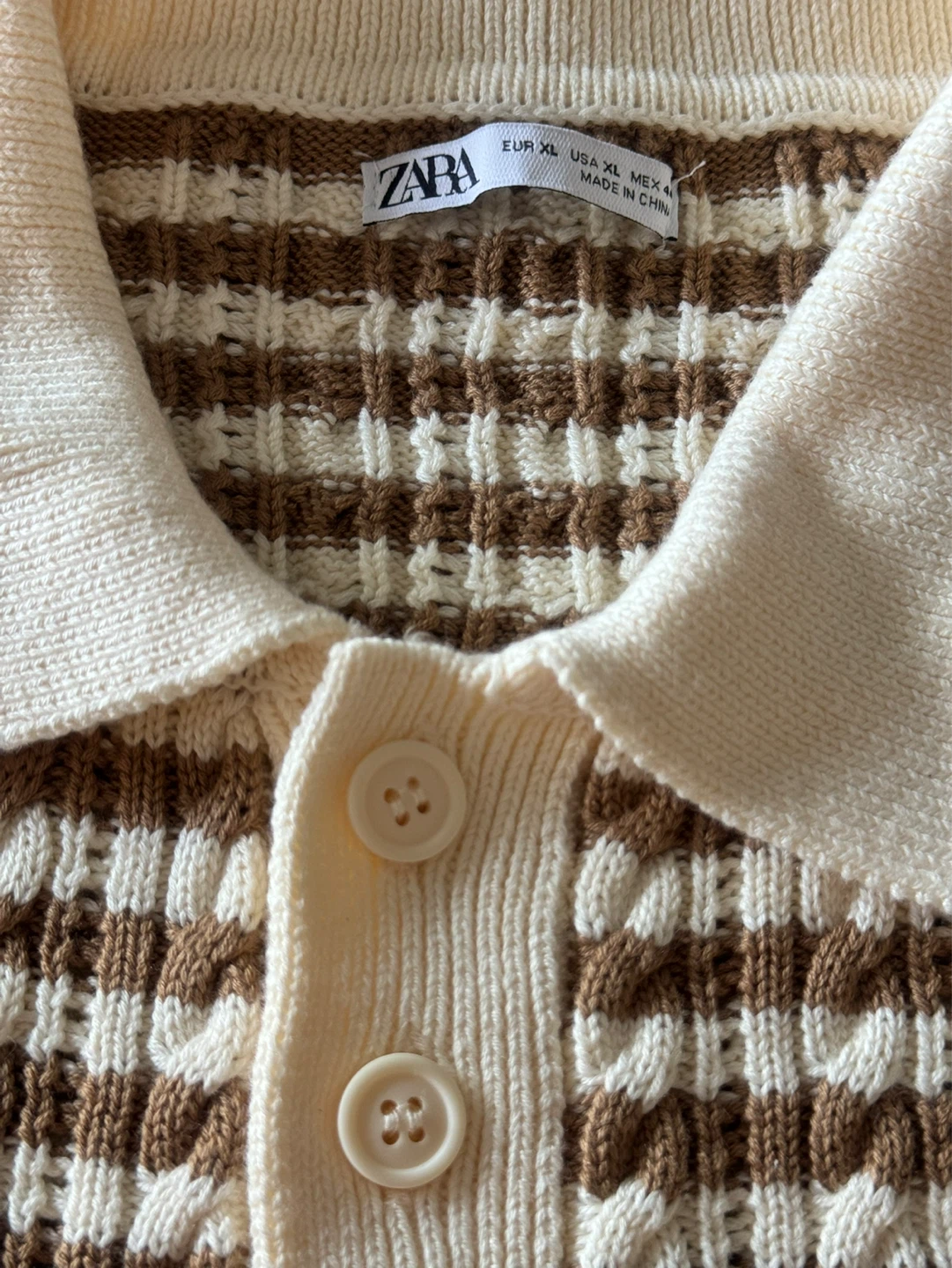 ZARA Knit Sweater and Polo Shirt - Size XL - photo 3
