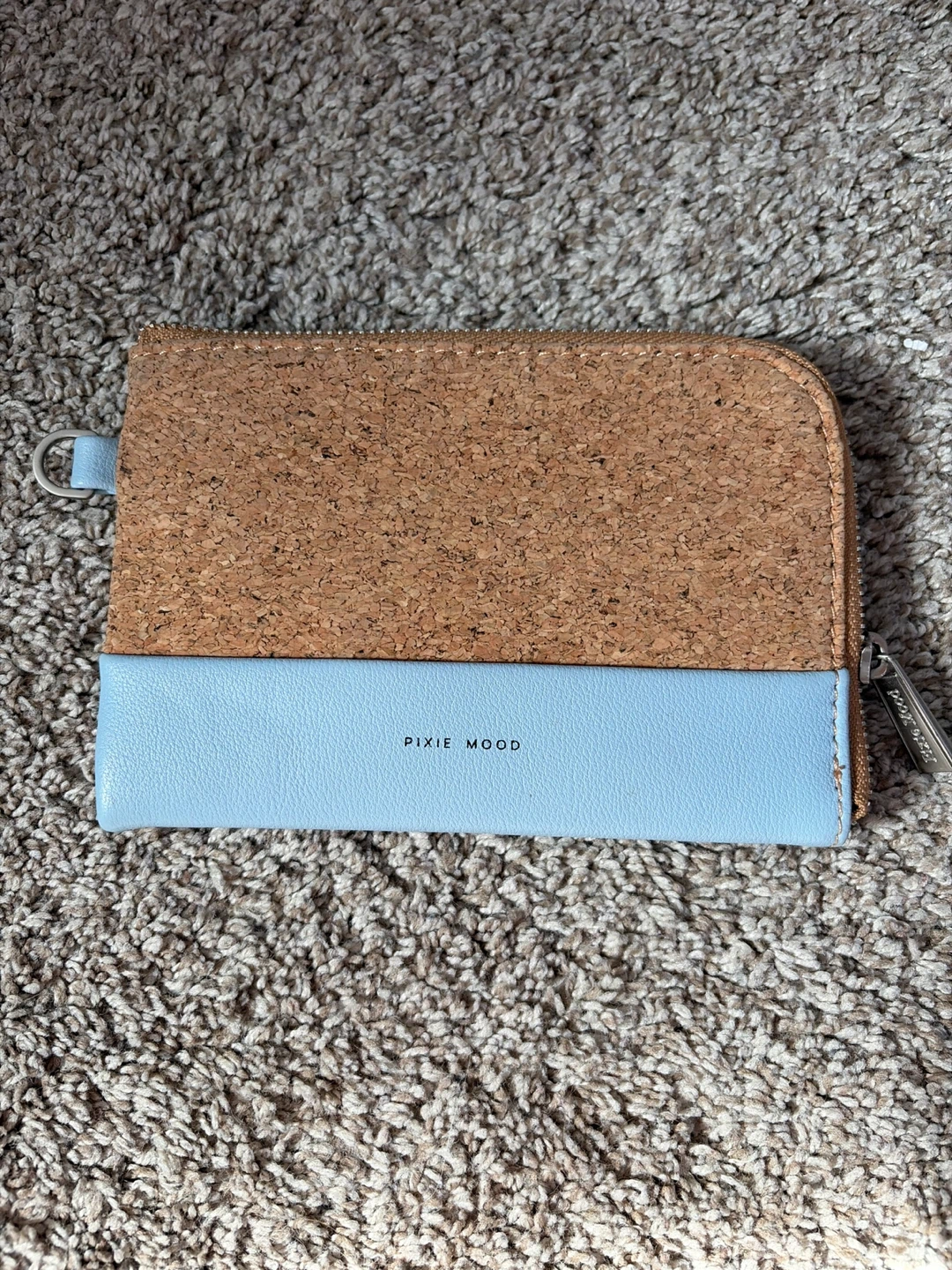 Pixie Mood Cork and Blue Pouch