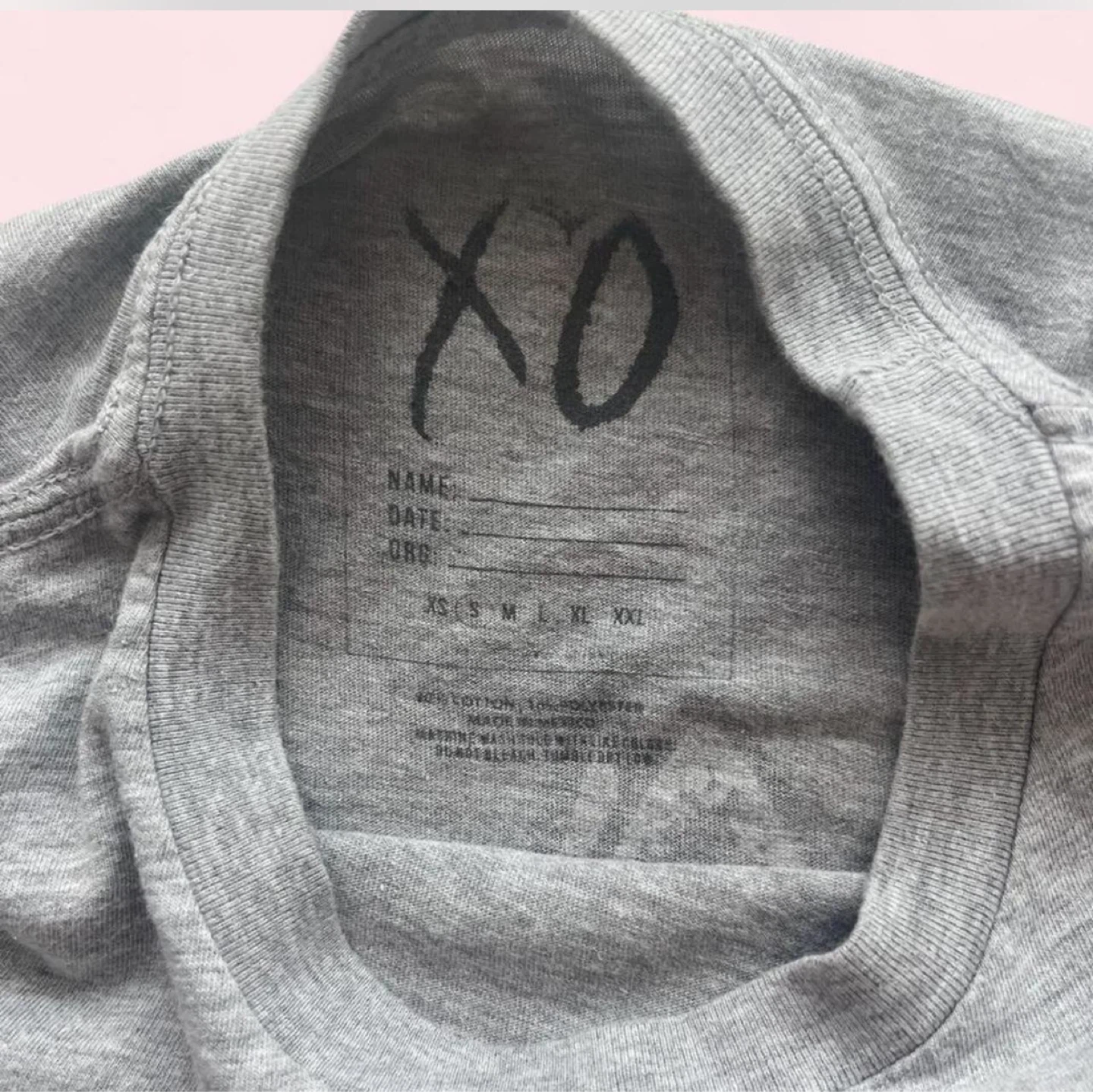Official XO The Weeknd Merch - photo 4