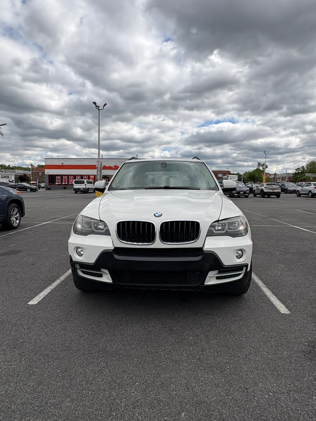 White BMW X5
