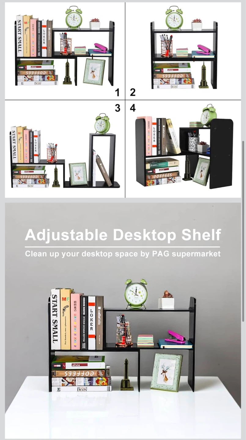 PAG Adjustable Desktop Bookshelf Organizer - photo 4