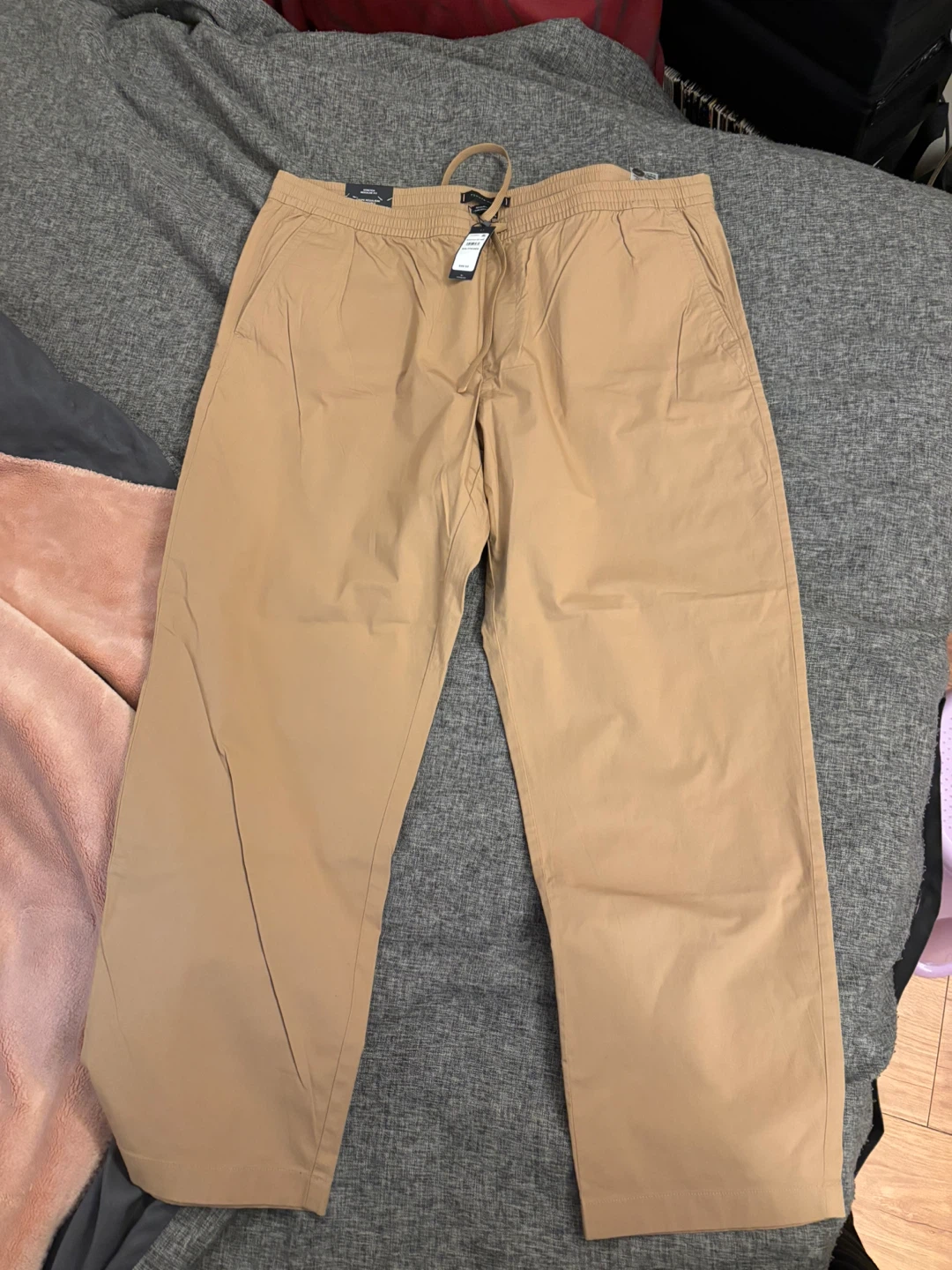 Tommy Hilfiger Men's Elastic Waist Chino Pants Tan Size XXL - photo 2