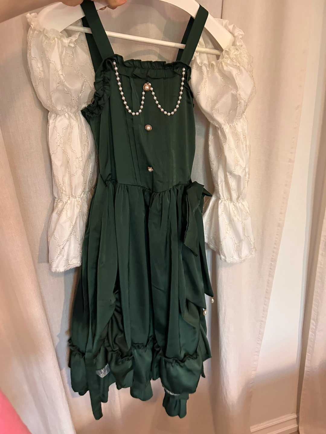 Green Lolita Dress Set w/ Petticoat - photo 3