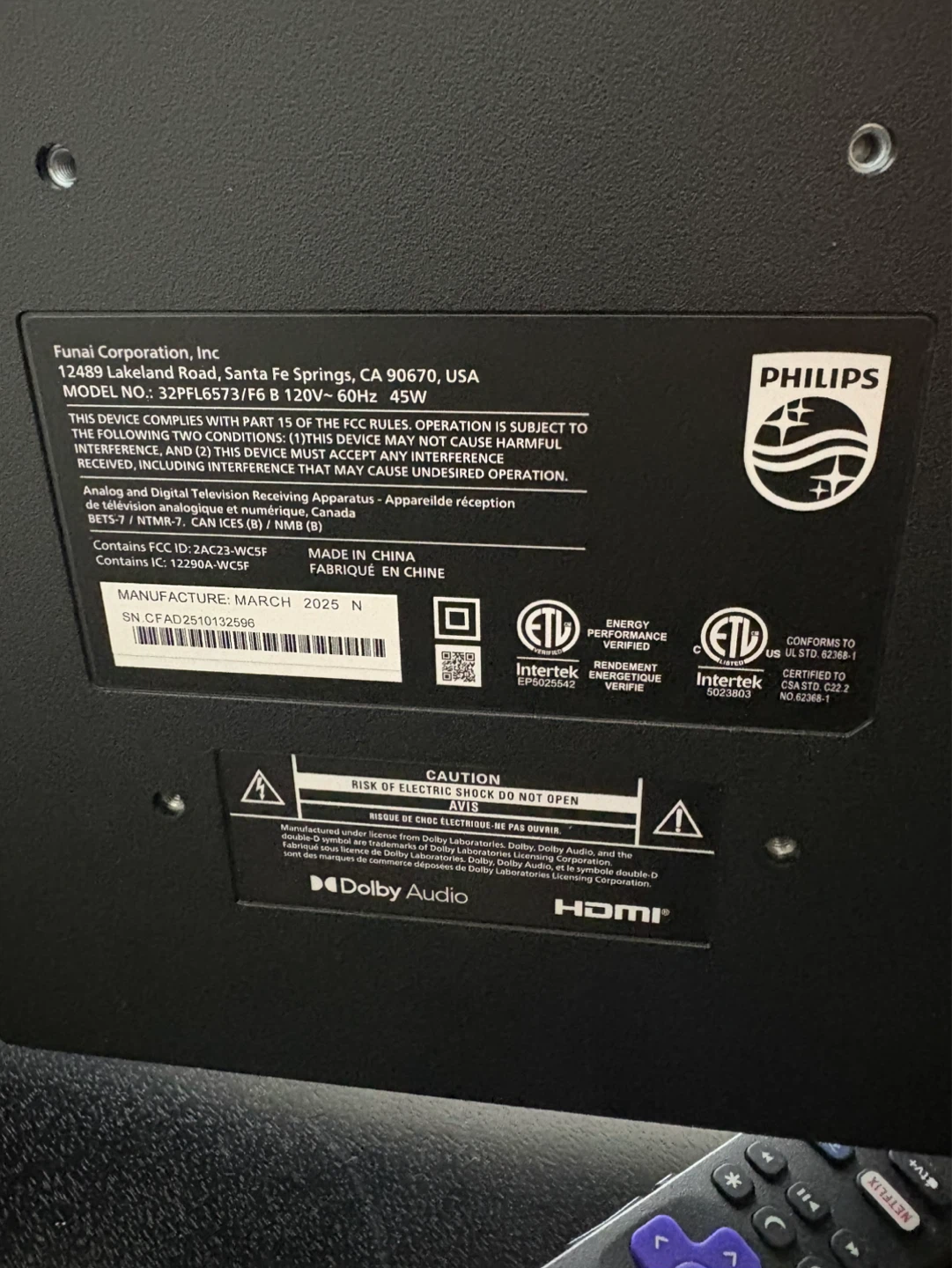 Philips 32” 4K Smart TV - photo 2