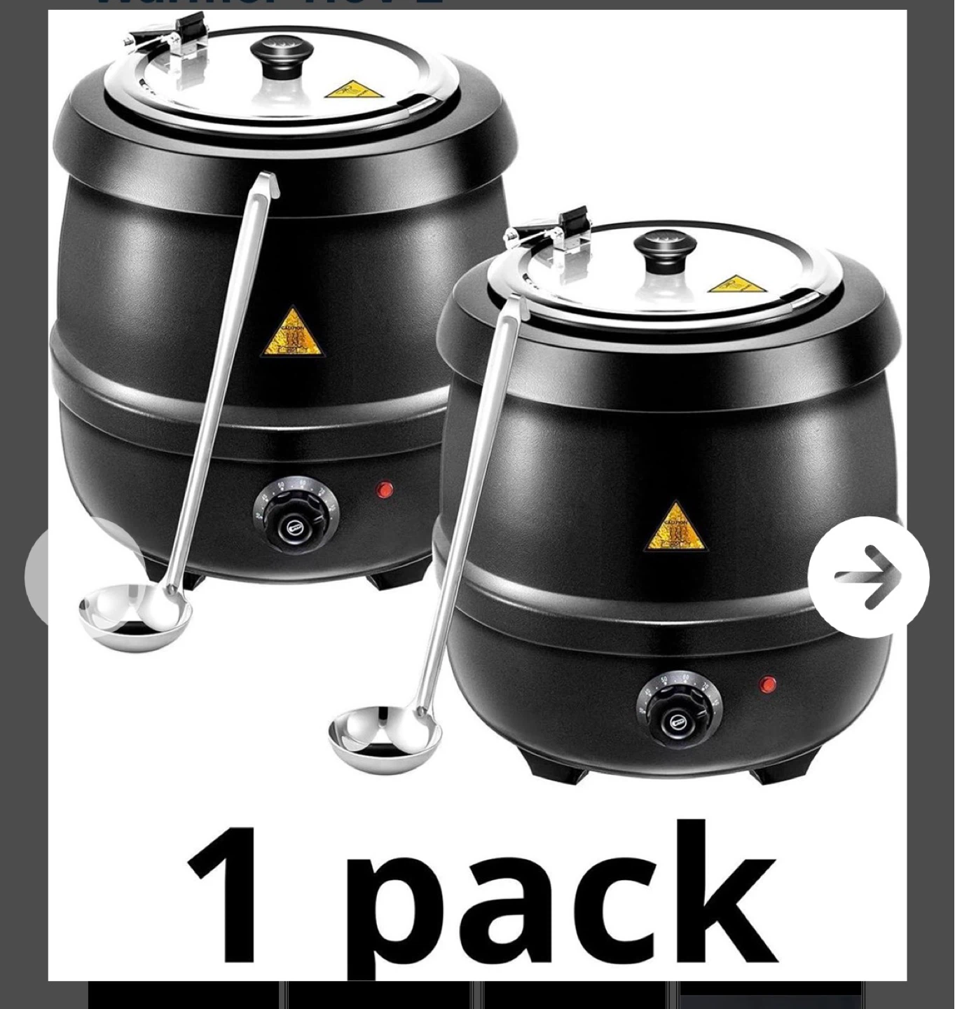 Electric Soup Warmer 10.5QT / 10L