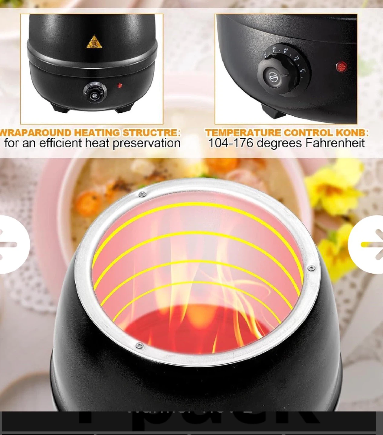 Electric Soup Warmer 10.5QT / 10L - photo 3