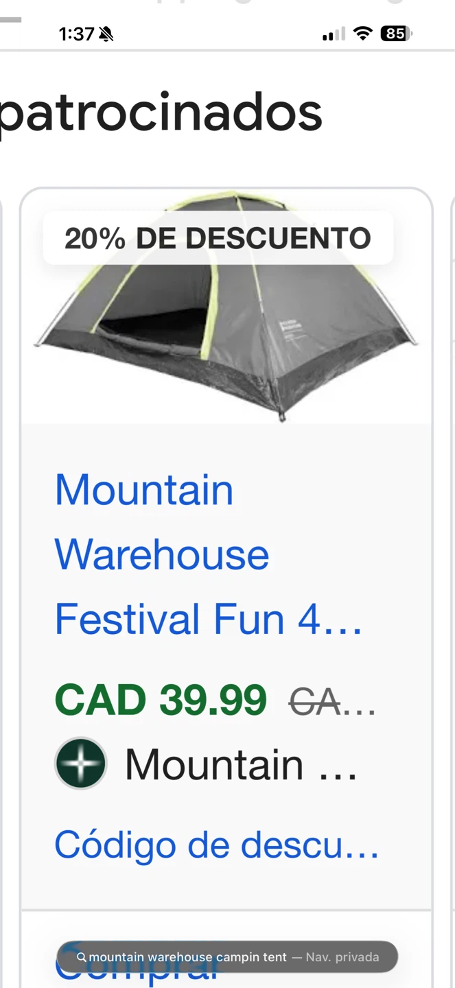 Mountain Warehouse Festival Fun 4 Tent
