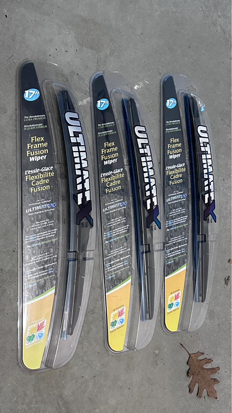 ULTIMATEX 17" Flex Frame Fusion Wiper Blades - Set of 3