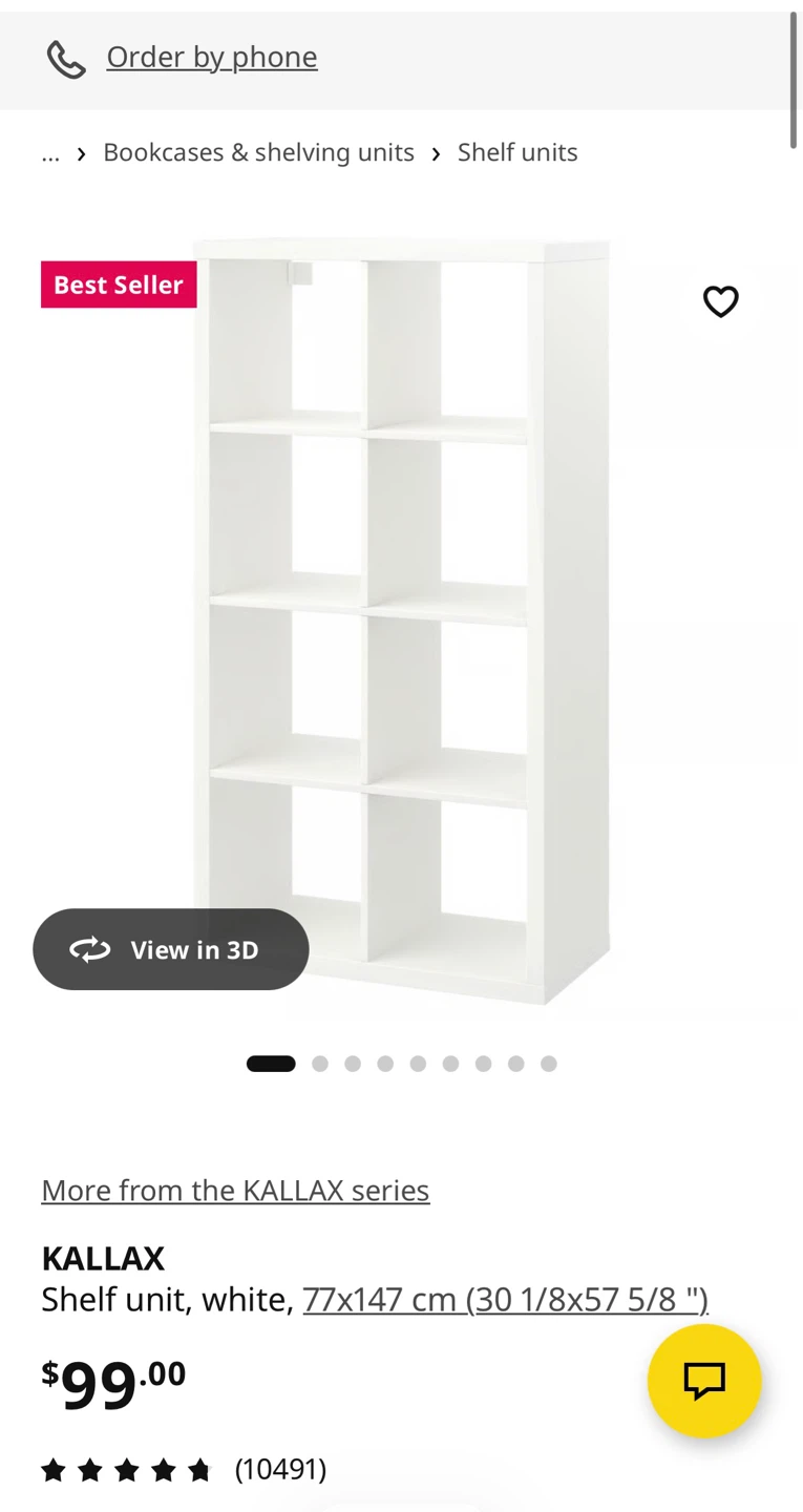 IKEA KALLAX Shelf Unit - White