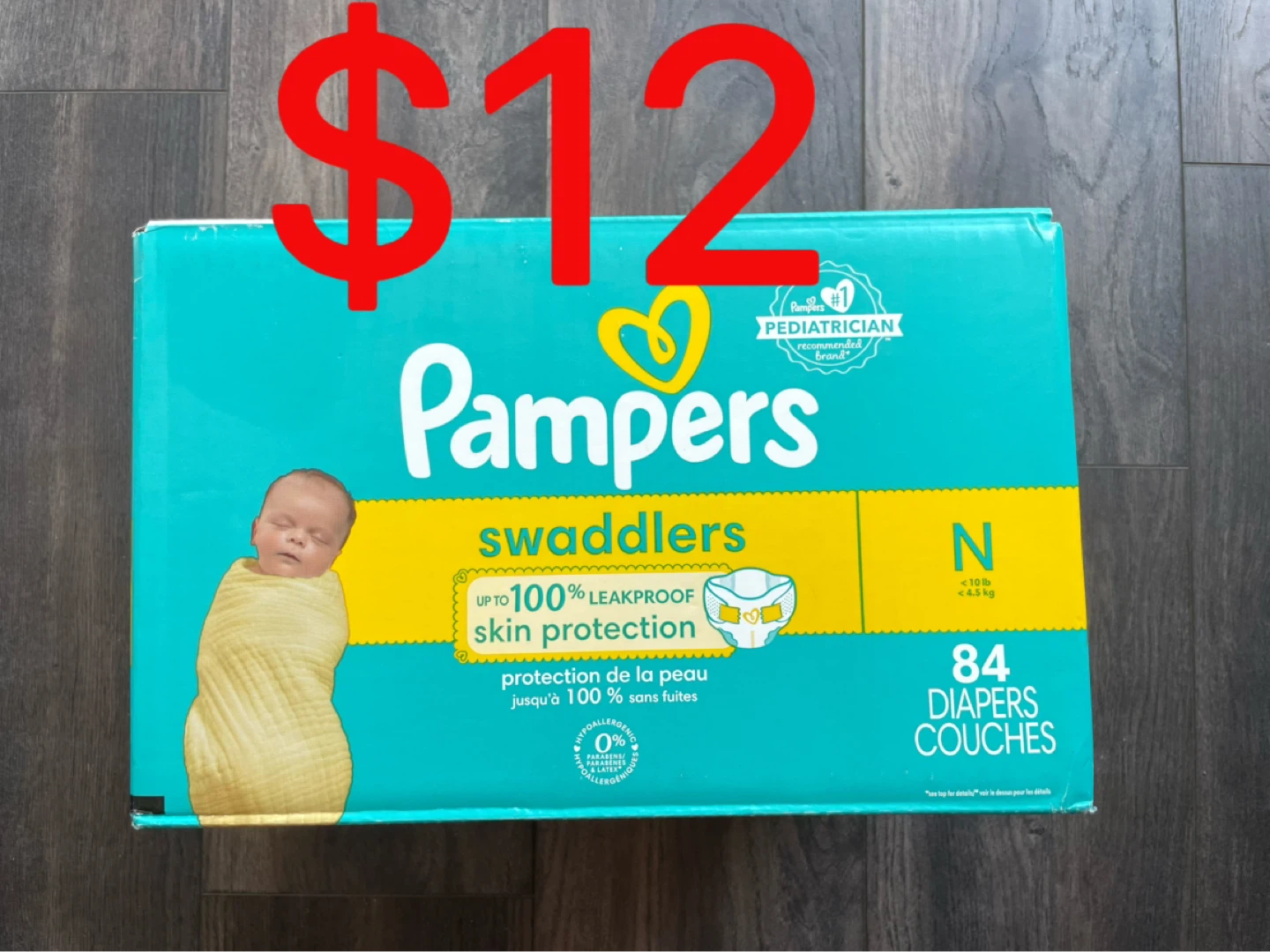 Pampers Swaddlers Newborn Diapers - 84 Count