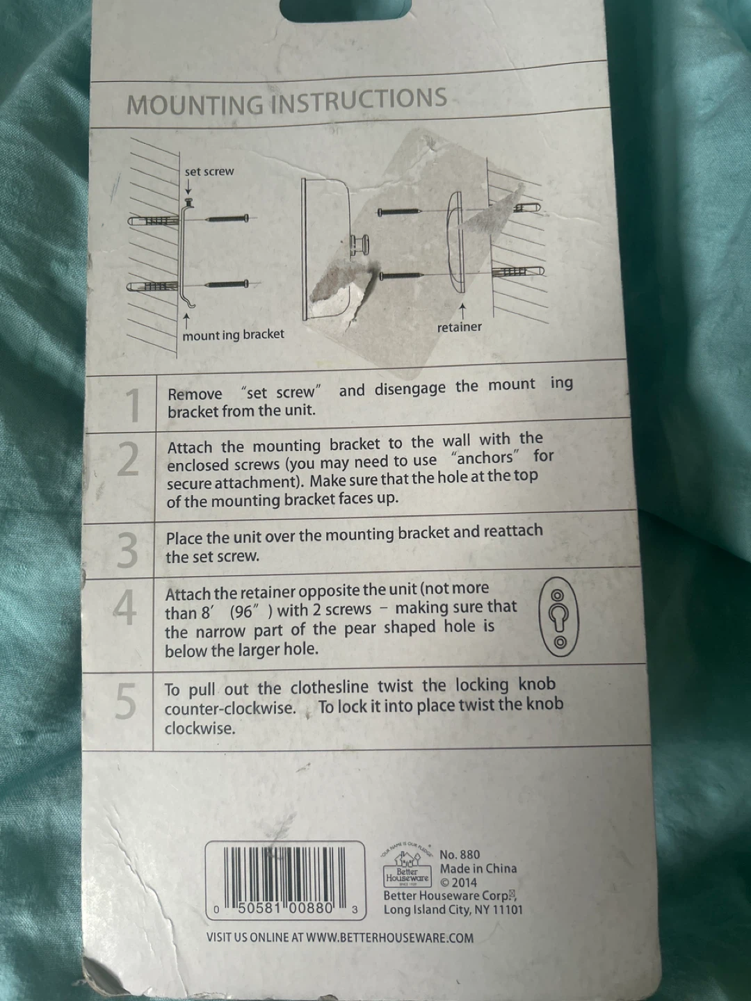 Better Houseware Retractable Clothesline - photo 2