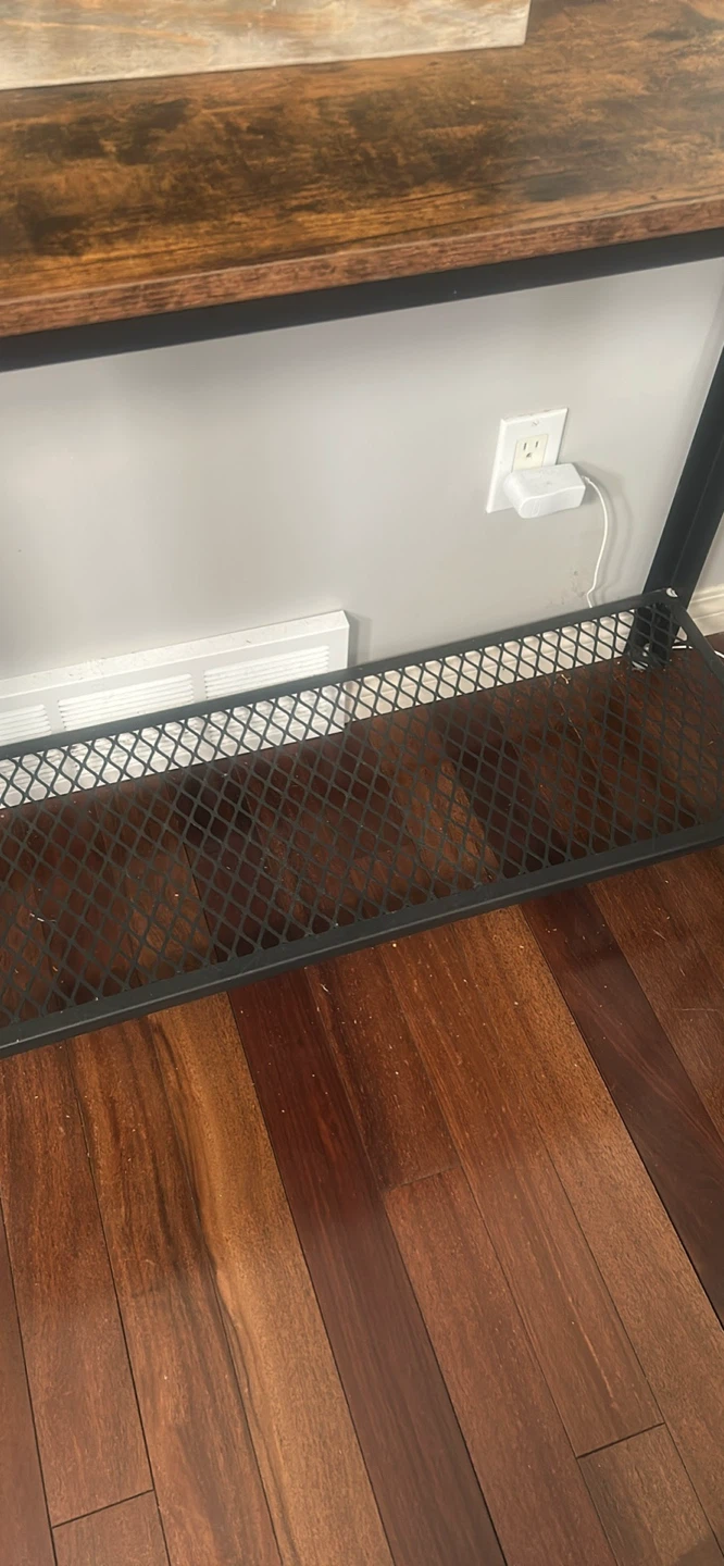 Rustic Console Table with Storage Shelf - photo 4