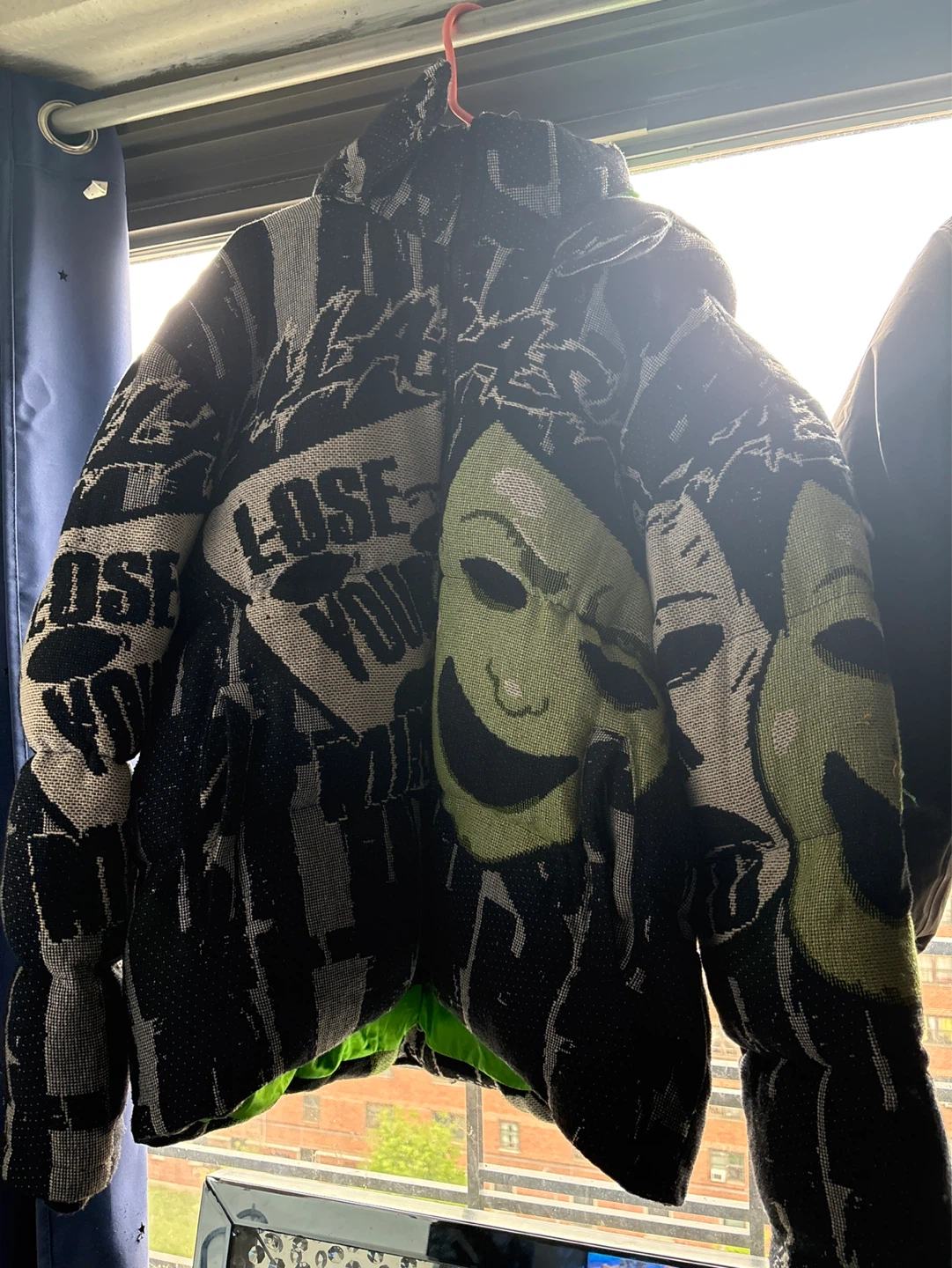 Valabasas "Lose Your Mind" Graphic Puffer Jacket - Size L