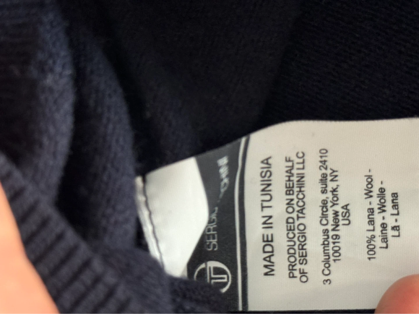 Sergio Tacchini Navy Wool Sweater - photo 4