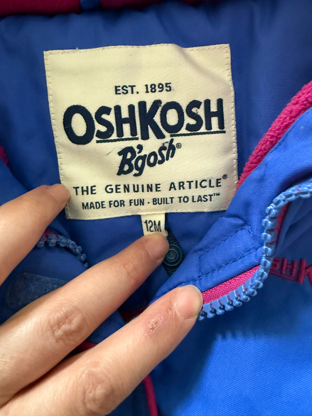 OshKosh B'gosh Blue Winter Jacket 12M - photo 2