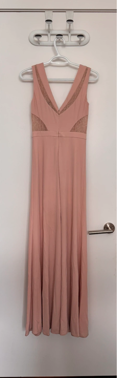 BCBGMAXAZRIA Blush Lace Detail Maxi Dress - photo 2