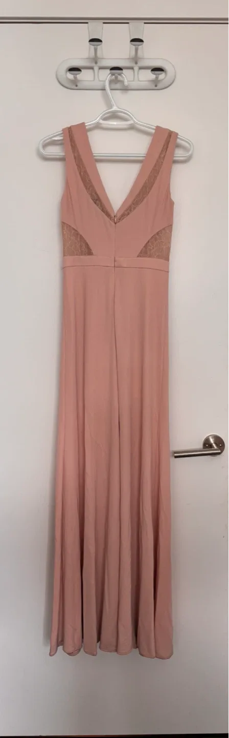 BCBGMAXAZRIA Blush Lace Detail Maxi Dress - photo 2