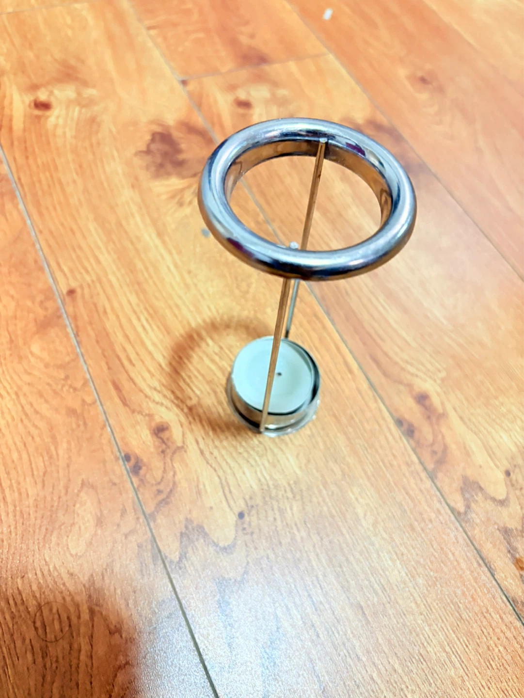 Silver Tone Metal Tea Light Candle Holder - photo 2
