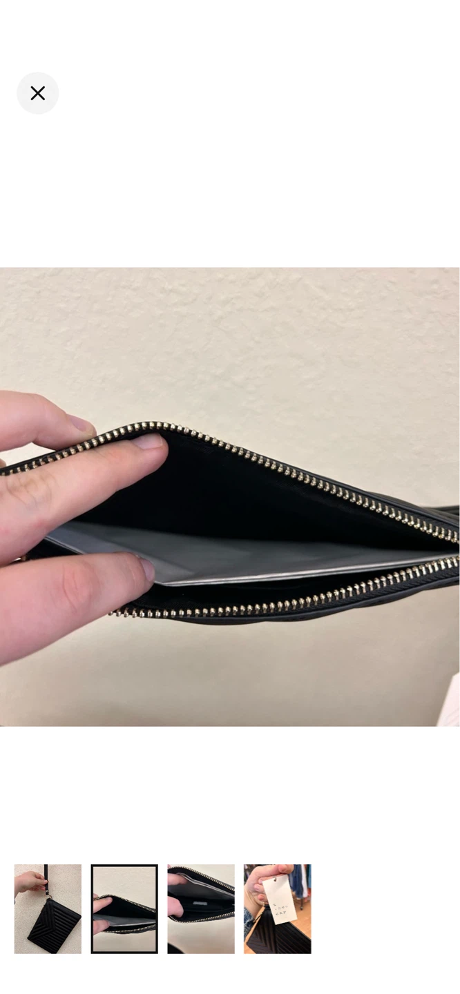 A New Day Black Quilted Wristlet Clutch - photo 2